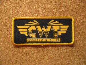 80s『CWT PRODUCTIONS INC.』ビンテージ ワッペン/オーディオAVパッチ企業プリントUSAアメリカ作業着ワークシャツのカスタムに！A