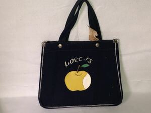 新品　未使用　1970年代 当時物　バック　カバン　ファンシー　雑貨　りんご　love its vintage retoro