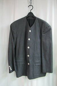 80's COMME des GARCONS HOMME PLUS vintage 変わりボタン ノーカラージャケット PJ-11030S