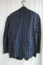 1980年代 初期 COMME des GARCONS HOMME PLUS 紺 チェックジャケット PJ-11019M_画像2