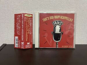 14 KARAT SOUL　THAT’S DOO-WAPP ACAPPELLA　ベストCD　19曲　中古品　帯付　 国内版　アカペラ