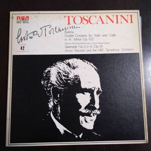 LP　トスカニーニ 100 COLLECTION 42　ブラームス　二重協奏曲、セレナード第2番　ミシャコフ(Vn),ミラー(Cello) トスカニーニ指揮　174s