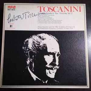 LP　トスカニーニ 100 COLLECTION 81　「運命の力」序曲、「ミニヨン」序曲、「魔弾の射手」序曲、「アルジェのイタリア女」序曲　他　174s