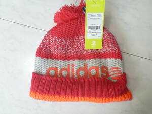 3190円　新品adidas　アディダス　ピンク系　ニット帽　ニット帽子