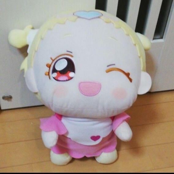 HUGっと! プリキュア めちゃでか ねそべり ぬいぐるみ はぐたん　約38cm