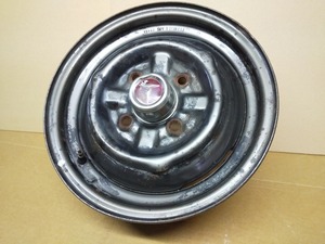  free shipping * Toyota original wheel * 1 pcs * center cap attaching * Corolla *....* iron chin *TE27* old car * processing wheel *JDM*KP61