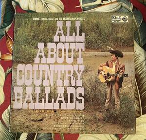 ジミー時田とマウンテンプレイボーイズ LP ALL ABOUT COUNTRY BALLADS Jimmie Tokita