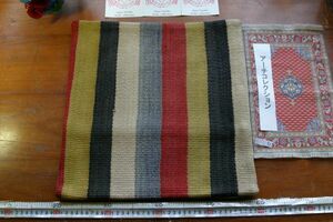 オールドキリムold kilim cushion cover　クッションカバー①no93. ウールwool 大体40cm位x40cm位 手織紡ぎ　handmade ハンドメイド