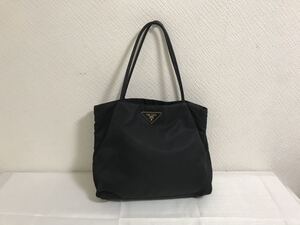 本物プラダPRADA本革レザーナイロンビジネストートワンショルダーバッグハンドバック旅行トラベル黒ブラックメンズレディース