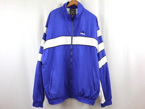 90'S adidas アディダス ライナー付き フルジップ ナイロンジャケット(XL)ブルー