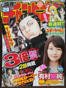 週刊少年チャンピオン 2012年No.20 グラビア切り抜き 有村架純 賀来賢人 クローバー オールカラー袋とじ 両面ピンナップポスター付き