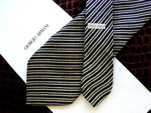 #E561N* superior article *joru geo Armani [ stripe ] necktie 