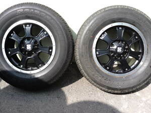 MLJ XTREME-J XJ02 BLACKブラック社外アルミ +20 6H139.7 265/70R17バリ山ラジアルブリヂストンデューラー H/T684 FJ CRUISER PRADO HILUX