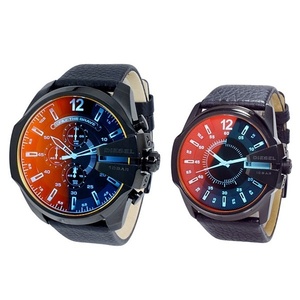 【ペア時計BOX付き】ディーゼル ペアウォッチ 腕時計 メンズ レディース 大きい ビック 偏光ガラス レザー 革ベルト DZ4323DZ1657