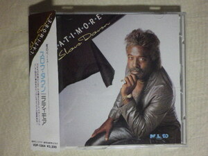 税表記無し帯 『Latimore/Slow Down(1988)』(1988年発売,VDP-1384,廃盤,国内盤帯付,歌詞付,Soul,R&B,Malaco)
