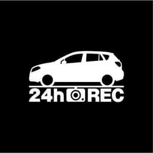 【ドラレコ】スズキ SX4 Sクロス【YA22S系】前期型 24時間 録画中 ステッカー