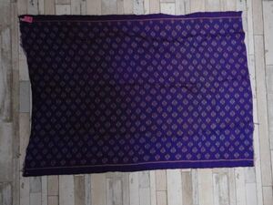カンボジアシルクスカート生地NO.48 96X140CM オールド 絹　手織り