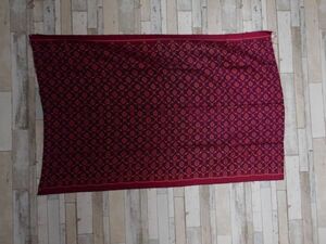 カンボジアシルクスカート生地NO.42 97X153CM オールド 絹　手織り