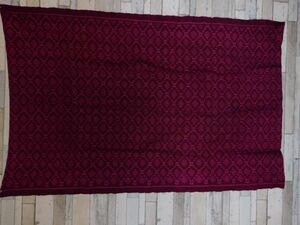 カンボジアシルクスカート生地NO.16 100X160CM オールド 絹　手織り