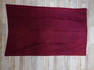 カンボジアシルクスカート生地NO.18 97X158CM オールド 絹　手織り