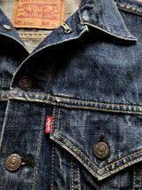 ☆★ 名品 90s LEVI’S リーバイス 71557 Big-E 3rd DENIM TRUCKER JACKET Gジャン 復刻 アーカイブス オールド ビンテージ ☆★_画像7