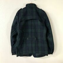 極美品 glamb グラム タータンチェック ウール ミリタリーコート メンズ サイズ4 XL グリーン 雰囲気抜群_画像2