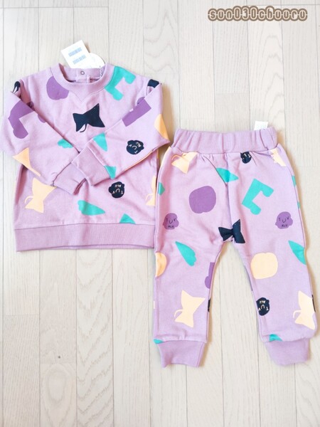新品 韓国服 セットアップ トレーナー 長袖 90 ベビー キッズ 女の子 冬