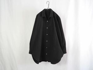 Y’s for Men ネル素材 オープンカラーシャツ size:F ブラック Yohji Yamamoto オールド Old 90s