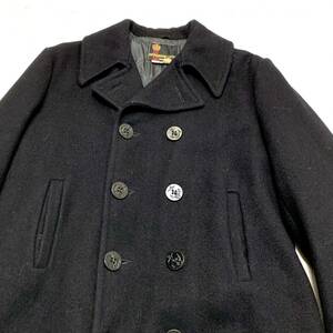 70s ANDERSON LITTLE ウール ピーコート 40サイズ / 中綿 キルティング ヴィンテージ 古着 VINTAGE 黒 アンダーソン リトル 70年代