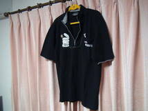 odysseyのポロシャツ（L)ブラック日本製！。_画像2