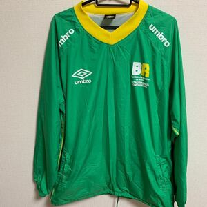 【XO 美品】UMBRO 裏地有 ピステ ウインドブレーカー アンブロ サッカー フットサル トレーニングウェア ブラジル