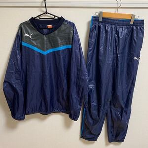 【XL相当 美品】PUMA ピステ上下セット プーマ トレーニングウェア サッカー フットサル ネイビー スポーツウェア 人気