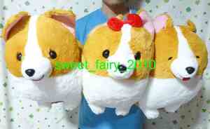 i... Corgi * BIG! large Corgi soft toy / all 3 kind / together /../....../ is . Chan / postage 1600 jpy ~!!