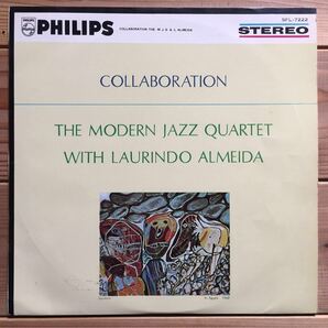 レア 日本盤 ペラジャケ The Modern Jazz Quartet With Laurindo Almeida / Collaboration MJQ M.J.Q. Milt Jackson Ray Brown Percy Heathの画像1