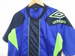 【umbro】アンブロ◆デサント製 半袖シャツ ウインドブレーカー ピステ◆S