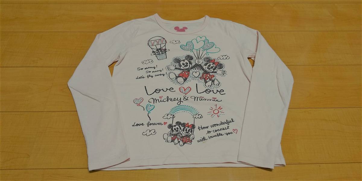★格安！Disney ラインストーン付 長Tシャツ 160サイズ★