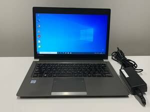 A17829)TOSHIBA dynabook R63/B ノートPC 搭載Intel Core i3-6006U 2.00GHz/8GB/SSD256GB/無線/bluetooth/Office/Win10 Pro 64Bit 現状品 