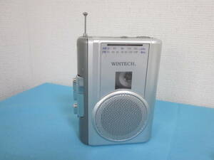 WINTECH　ラジオカセットレコーダー　PCT-02RM　本体のみ★動作品