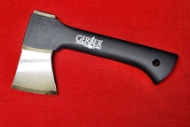 GERBER No.45912 バックパックス・全長：23㎝。牛革カバー付・ハンドル:グラスファイバー・スエーデン鋼_画像1