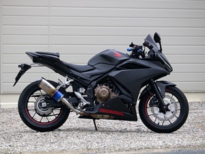 新品 WR’S 2019～ CBR400R【2BL-NC56・8BL-NC56】用 スリップオン SS-OVAL 焼き色タイプ SB1440JM ダブルアールズ マフラー ホンダ