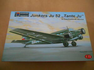 〔全国一律送料500円込〕1/72 KPモデル ドイツ ユンカース Ju-52 タンテ・ユ”チェコスロバキア軍” 