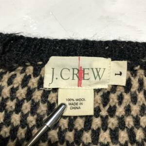 状態良好　90s J.CREW ジェイクルー　ウール セーター　サイズ L　旧タグ　OLD USA アメリカ古着　９０年代