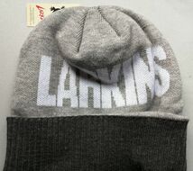 未使用品 LARKiNS ラーキンス ニット帽 ニットキャップ グレー フリーサイズ 株式会社グリフォンハット 帽子 キャップ　_画像2