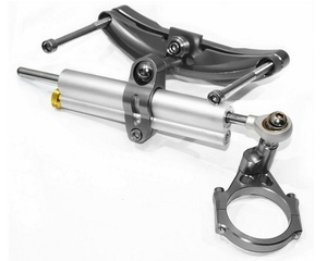  high quality model Yamaha FZ1 steering damper mount set 2006~2016 gray | silver 