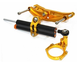  high quality model Yamaha FZ1 steering damper mount set 2006~2016 Gold / black 