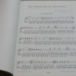 モーツァルト「後宮よりの逃走」ピアノヴォーカルスコア ペーター社 美品 未使用品の画像2