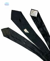 【3点セット】ブラック 黒 ネクタイ フォーマル 正装 礼装_画像3