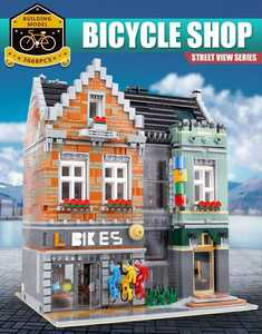 最安値[新作] LEGO互換 LEGO風 クリエイター バイクショップ 自転車屋さん 3668ピース