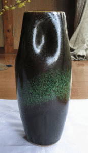 ☆陶器：アンティーク；未使用☆☆京都：清水焼：品の良い花瓶：置物