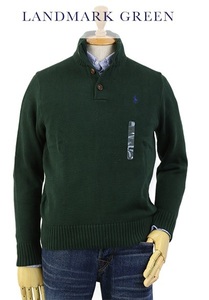 新品 アウトレット 1872 XSサイズ コットン ハイネック セーター polo ralph lauren ポロ ラルフ ローレン green 緑